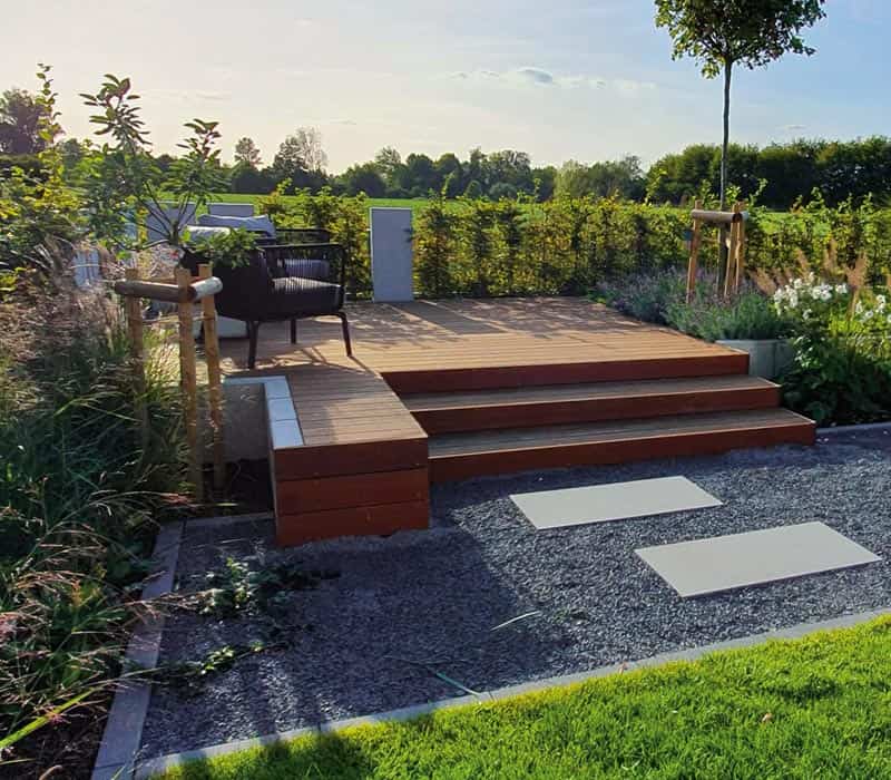 Der fertig umgesetzte Garten- und Landschaftsbau nach ausführlicher Planung